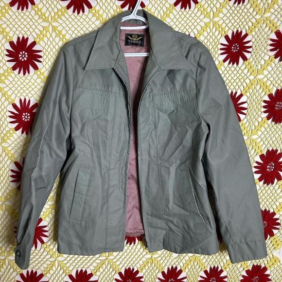 Men's Vtg 70’s Gray Windbreaker Jacket - Picture 1 of 16